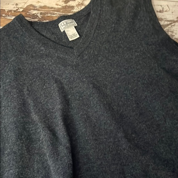 L.L. Bean Black Charcoal grey Vest XXl - Picture 3 of 5
